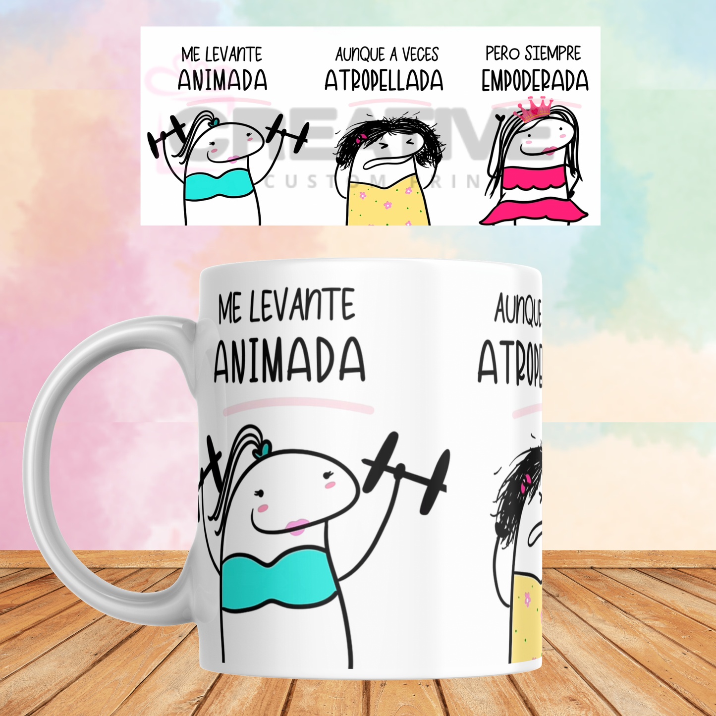 Taza Animada, Atropellada, Empoderada