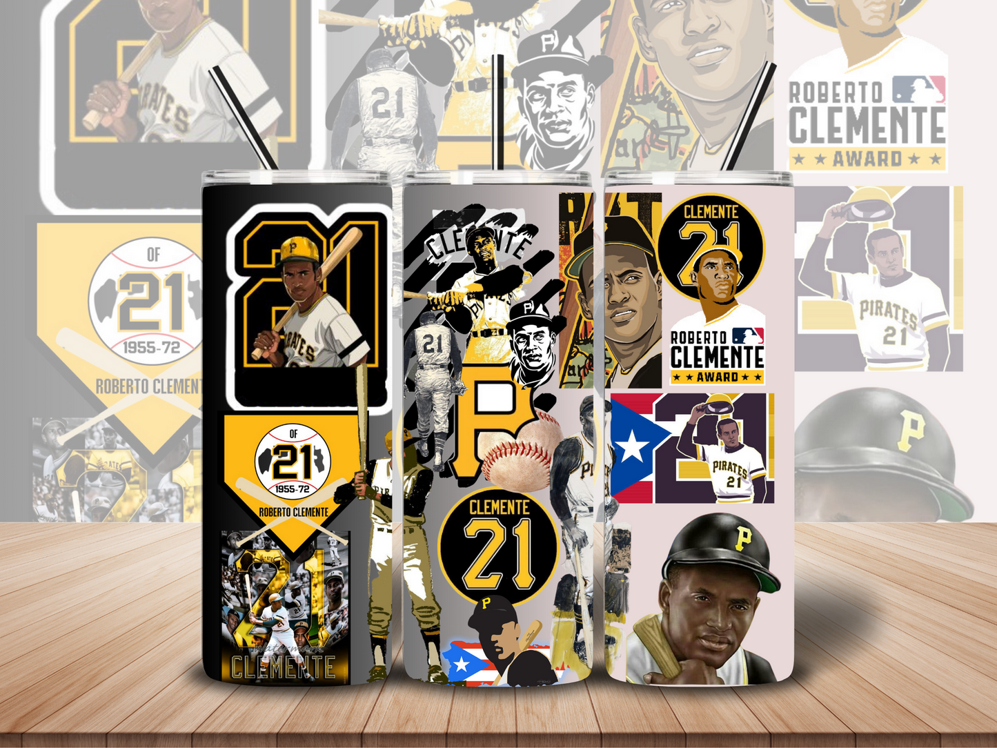 Vaso Roberto Clemente 20 onzas