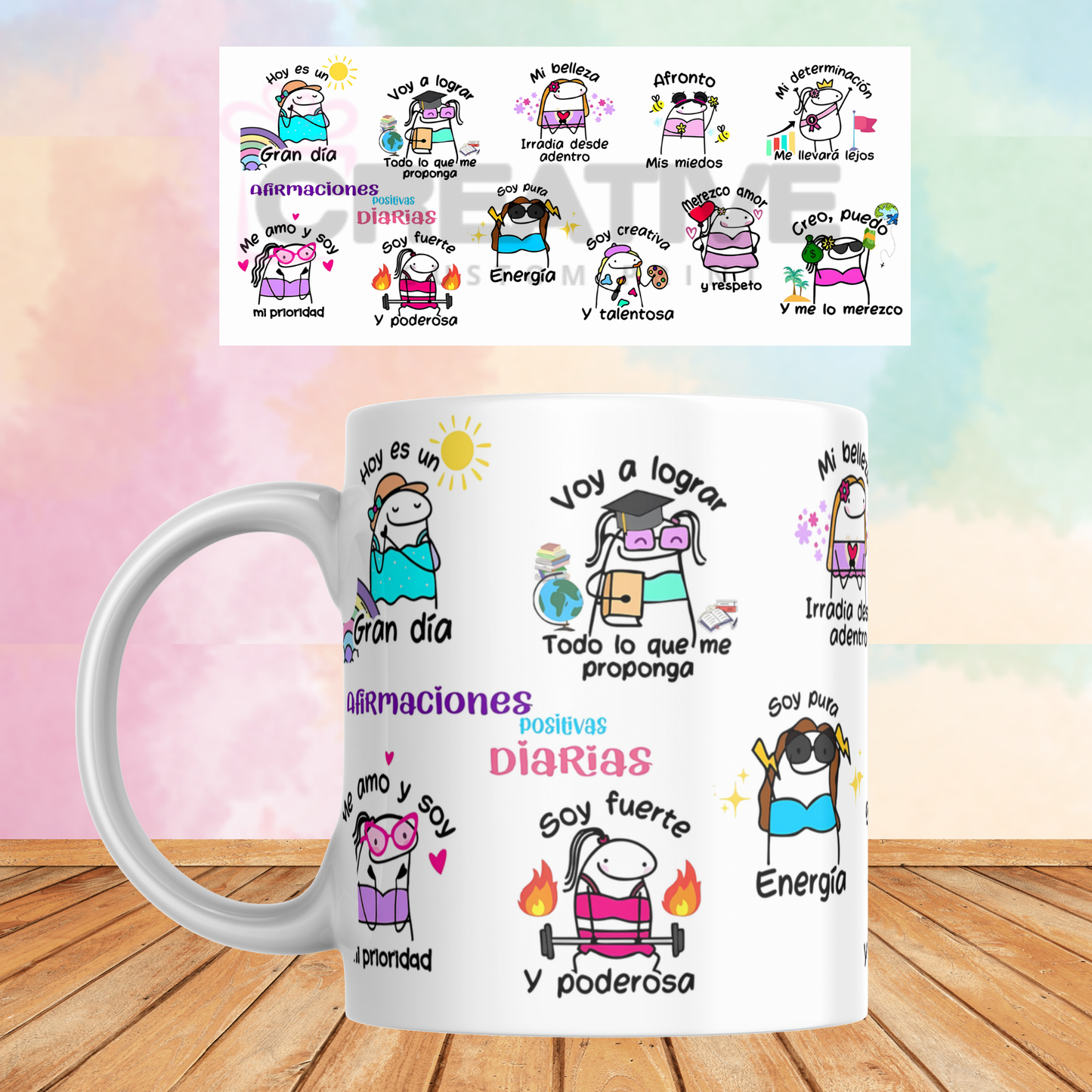 Taza Afirmaciónes