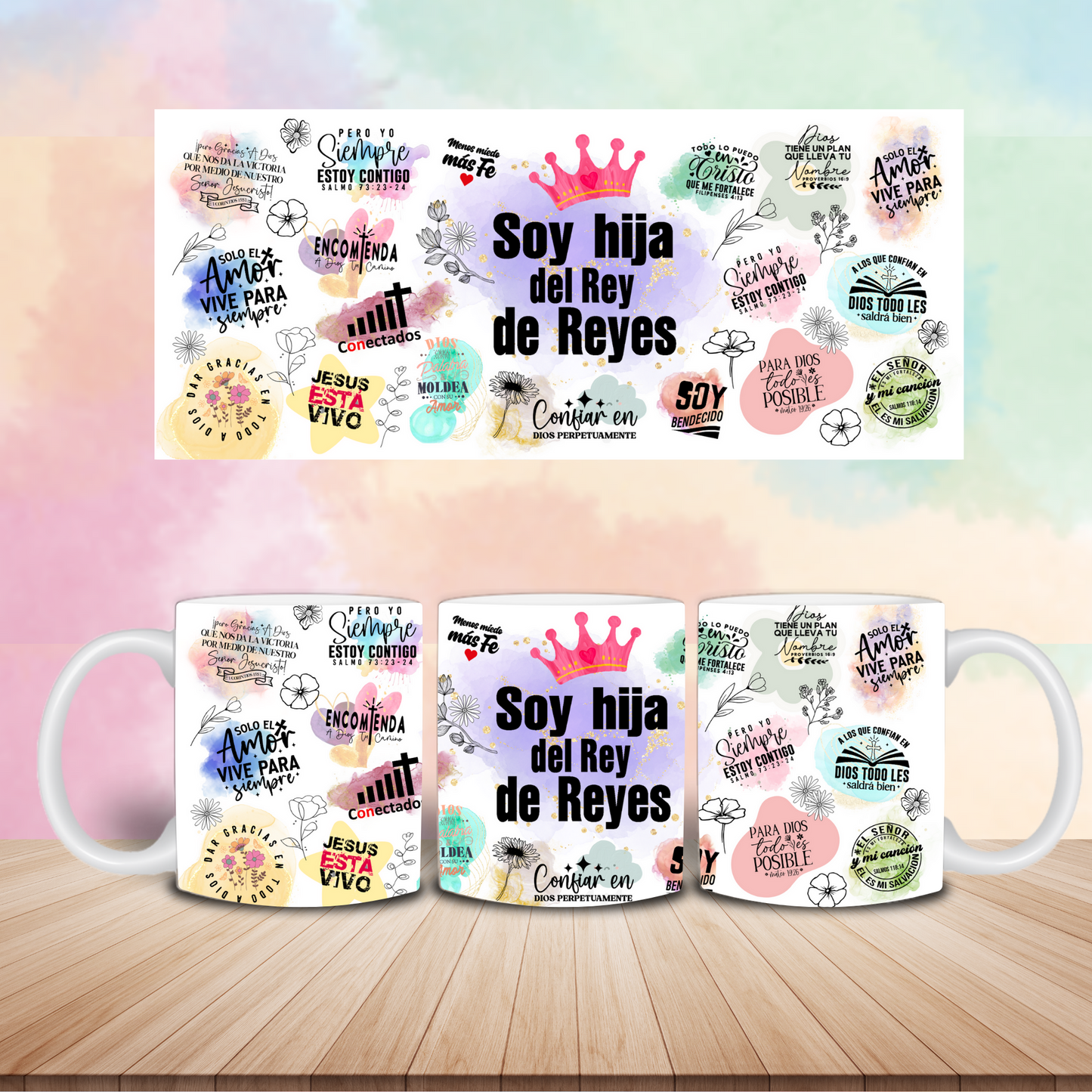 Taza Soy Hija del Rey de Reyes