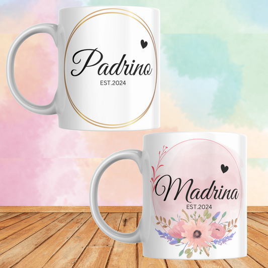 Taza Madrina y Padrino SET