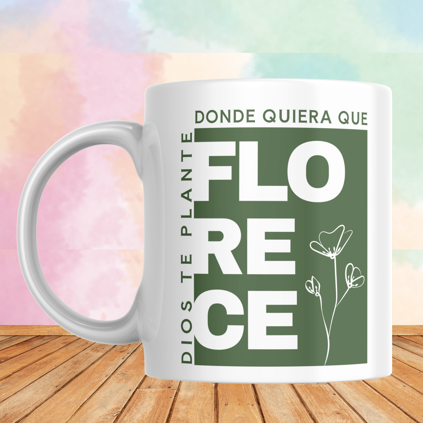 Taza Florece